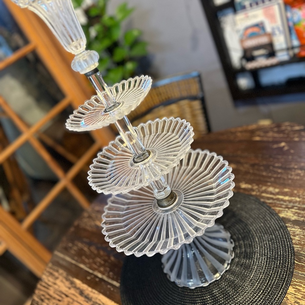 Baccarat Crystal Tiered Stand